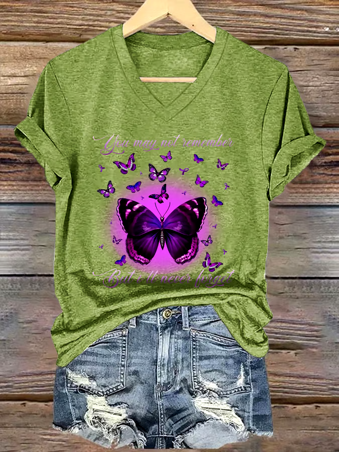 💜Buy 3 get 12% off丨Women's You May Not Remember, But I Will Never Forget Printed Short-Sleeved T-Shirt 💜Buy 3 get 12% off丨Women's You May Not Remember, But I Will Never Forget Printed Short-Sleeved T-Shirt