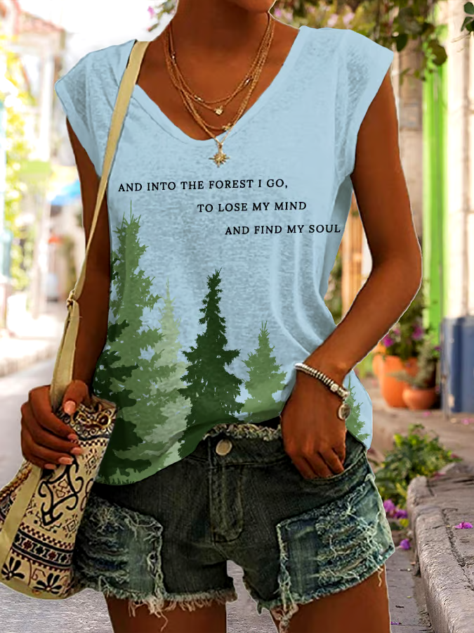 🌳Buy 3 get 12% off丨Women's National Park Protection Print Tank Top 🌳Buy 3 get 12% off丨Women's National Park Protection Print Tank Top