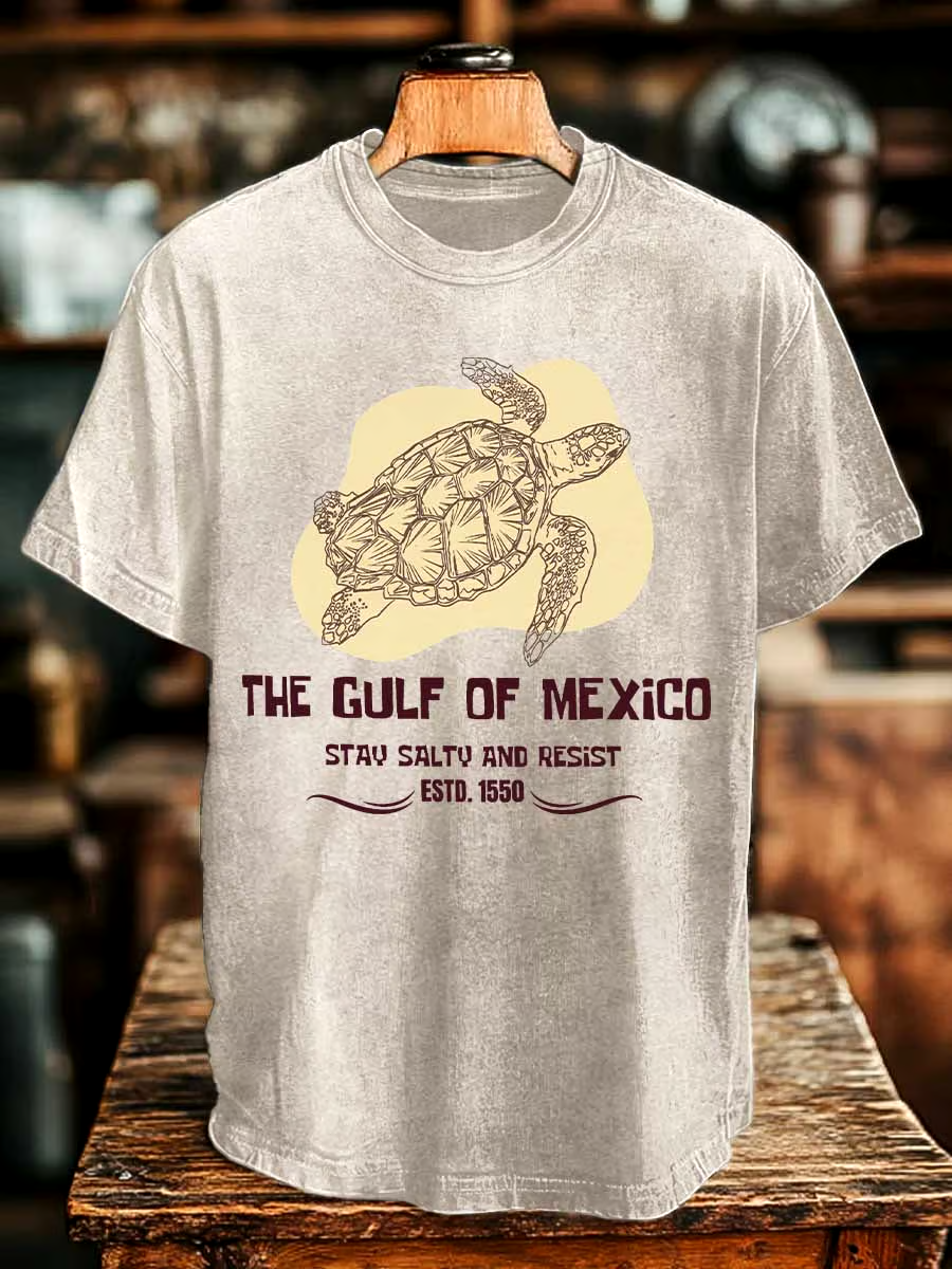 🌊Buy 3 get 12% off丨Men's Gulf Of Mexico Print T-shirt 🌊Buy 3 get 12% off丨Men's Gulf Of Mexico Print T-shirt