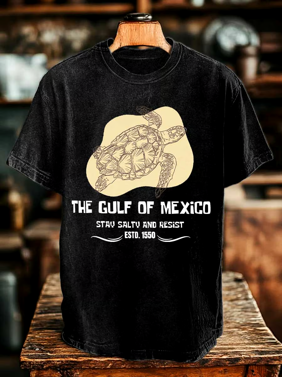 🌊Buy 3 get 12% off丨Men's Gulf Of Mexico Print T-shirt 🌊Buy 3 get 12% off丨Men's Gulf Of Mexico Print T-shirt