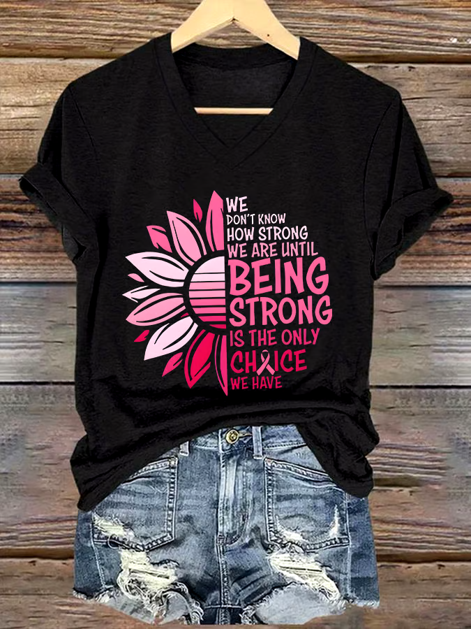 🎀Buy 3 get 12% off丨Women's Casual Breast Cancer Graphic Short Sleeve T-Shirt 🎀Buy 3 get 12% off丨Women's Casual Breast Cancer Graphic Short Sleeve T-Shirt