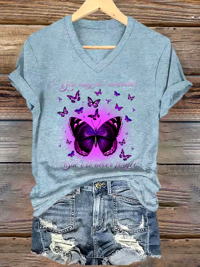 💜Buy 3 get 12% off丨Women's You May Not Remember, But I Will Never Forget Printed Short-Sleeved T-Shirt 💜Buy 3 get 12% off丨Women's You May Not Remember, But I Will Never Forget Printed Short-Sleeved T-Shirt