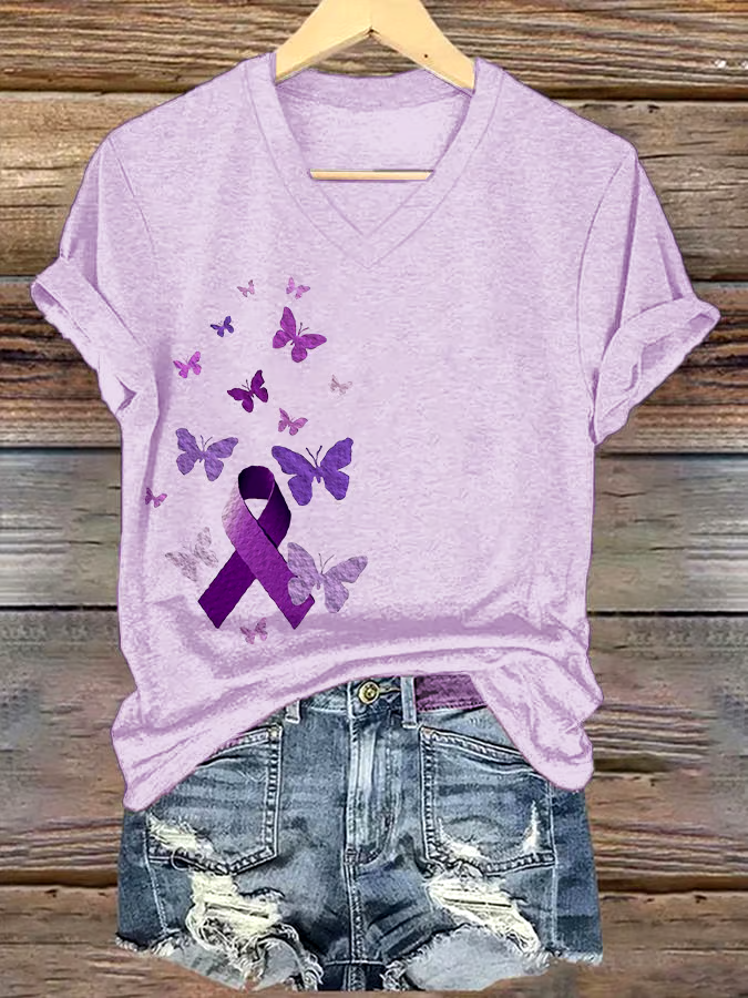 💜Buy 3 get 12% off丨Women's loose casual Alzheimer's T-shirt
