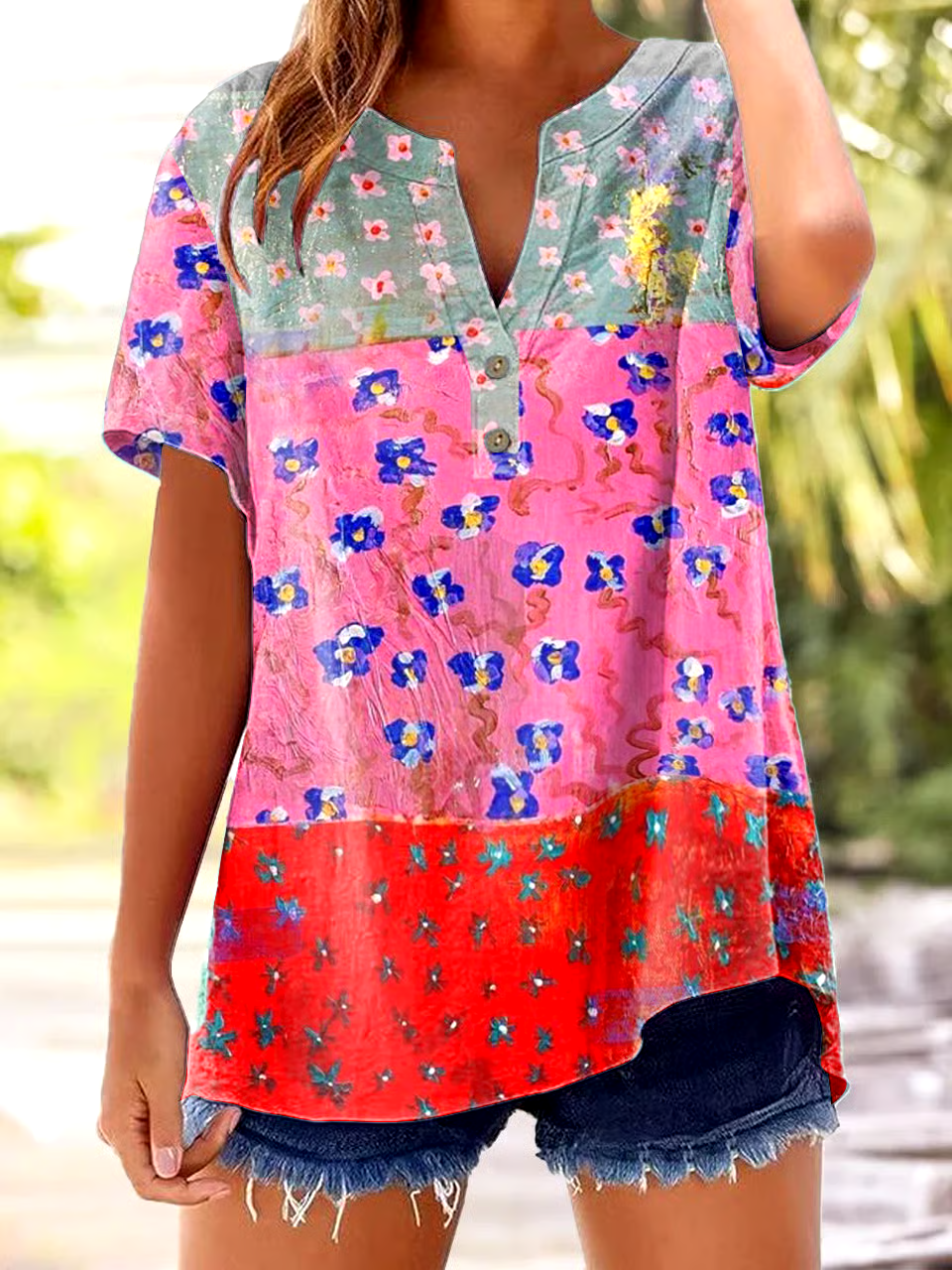 🌸Buy 3 get 12% off丨Women's casual retro floral print shirt