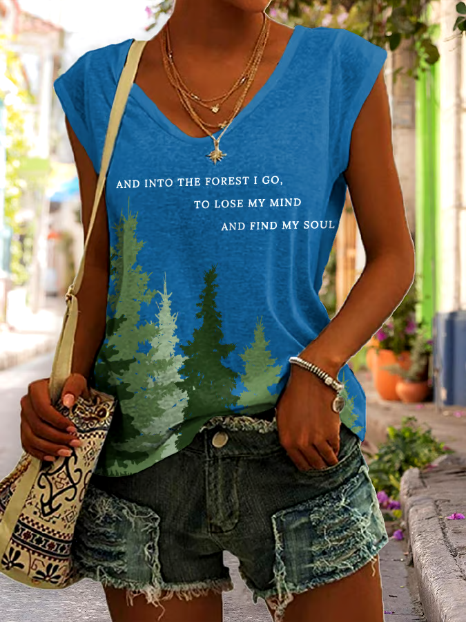 🌳Buy 3 get 12% off丨Women's National Park Protection Print Tank Top 🌳Buy 3 get 12% off丨Women's National Park Protection Print Tank Top