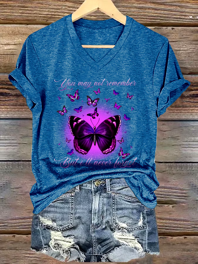 💜Buy 3 get 12% off丨Women's You May Not Remember, But I Will Never Forget Printed Short-Sleeved T-Shirt 💜Buy 3 get 12% off丨Women's You May Not Remember, But I Will Never Forget Printed Short-Sleeved T-Shirt