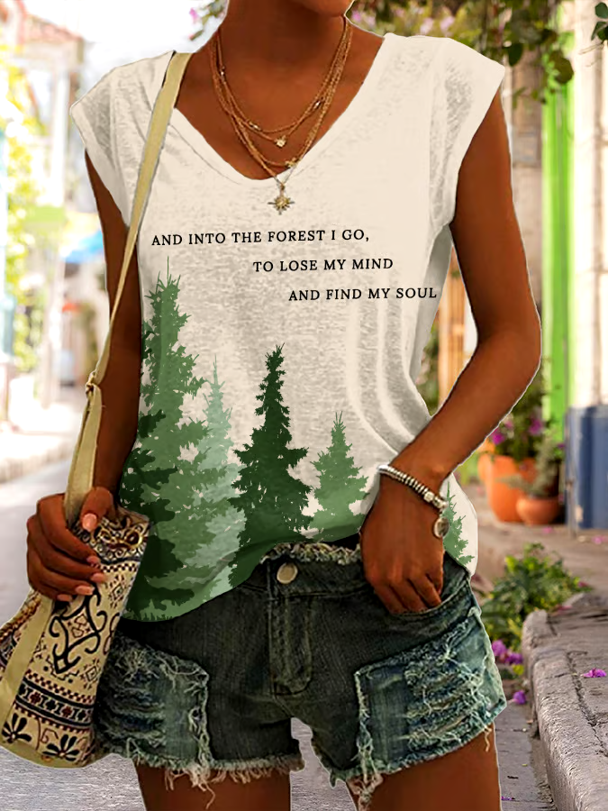 🌳Buy 3 get 12% off丨Women's National Park Protection Print Tank Top 🌳Buy 3 get 12% off丨Women's National Park Protection Print Tank Top