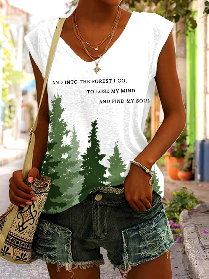 🌳Buy 3 get 12% off丨Women's National Park Protection Print Tank Top