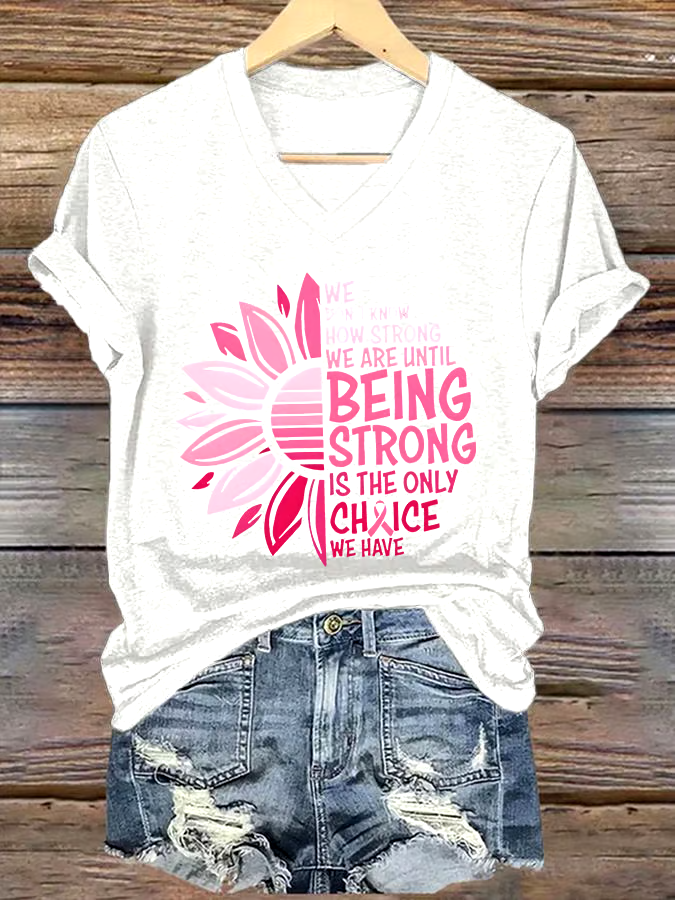 🎀Buy 3 get 12% off丨Women's Casual Breast Cancer Graphic Short Sleeve T-Shirt 🎀Buy 3 get 12% off丨Women's Casual Breast Cancer Graphic Short Sleeve T-Shirt