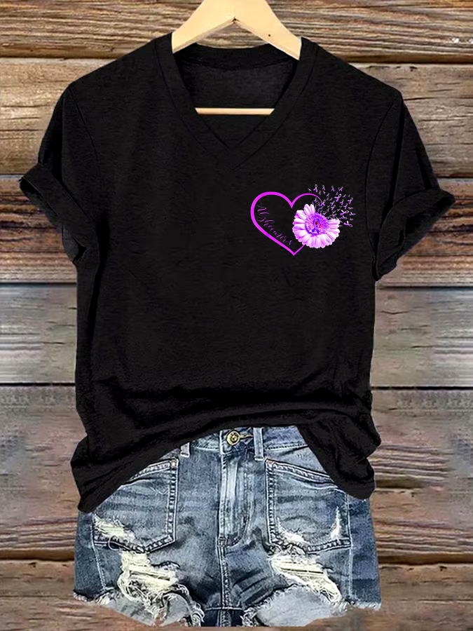 💜Buy 3 get 12% off丨Women's Alzheimer's I Will Remember Awareness Print Short Sleeve T-Shirt 💜Buy 3 get 12% off丨Women's Alzheimer's I Will Remember Awareness Print Short Sleeve T-Shirt
