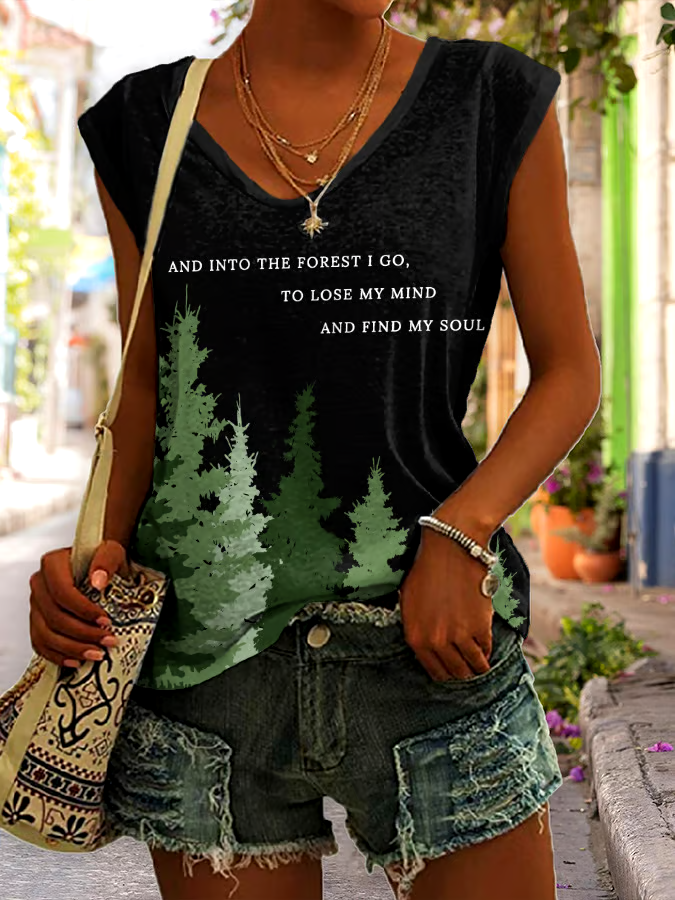 🌳Buy 3 get 12% off丨Women's National Park Protection Print Tank Top 🌳Buy 3 get 12% off丨Women's National Park Protection Print Tank Top