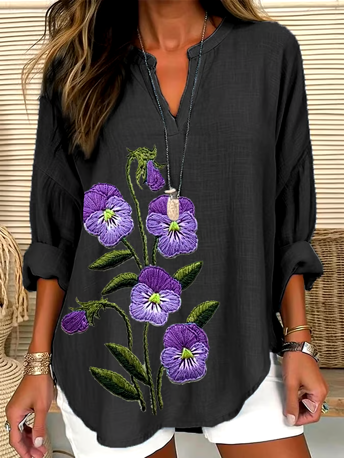 💜Buy 3 get 12% off丨Women's Purple Flower Alzheimer's Awareness Support Shirt 💜Buy 3 get 12% off丨Women's Purple Flower Alzheimer's Awareness Support Shirt