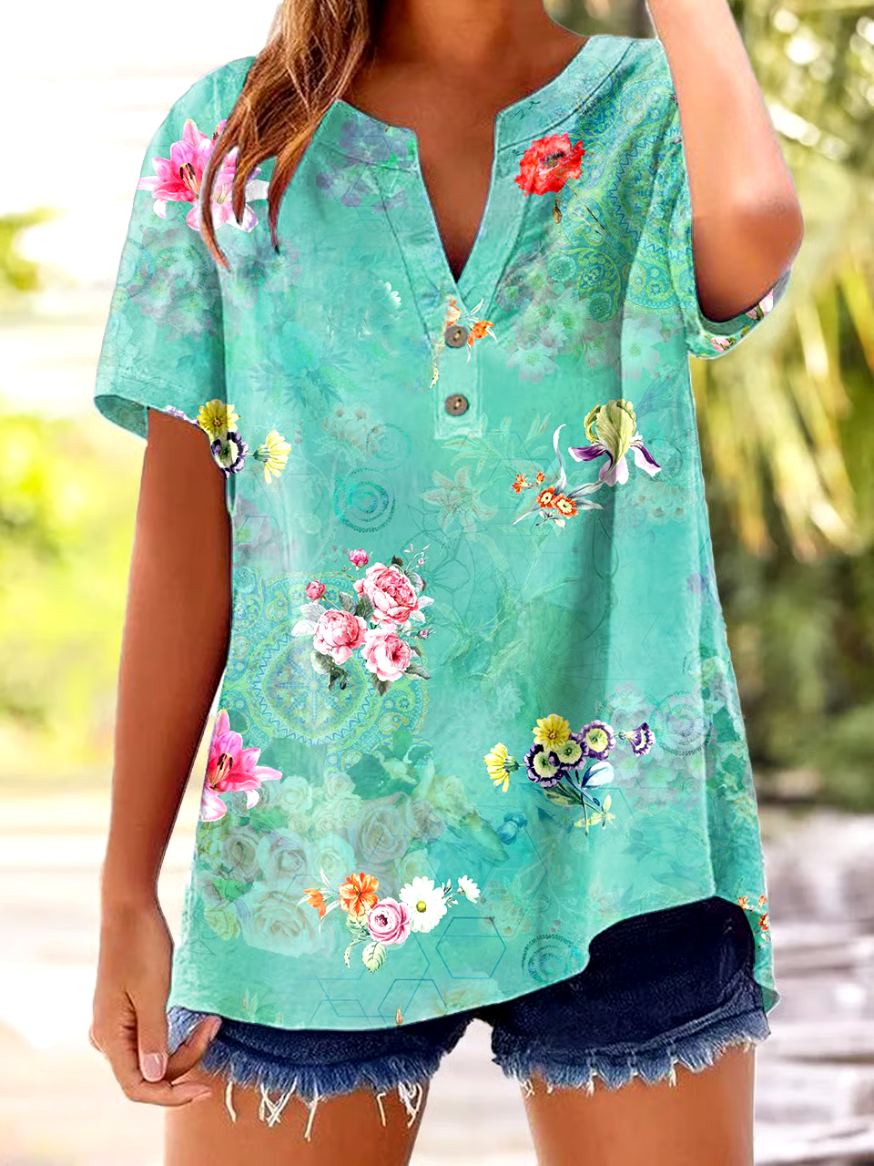 🌸Buy 3 get 12% off丨Women's casual retro floral print shirt