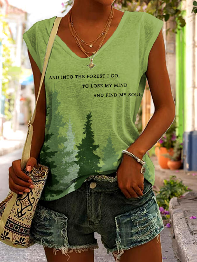 🌳Buy 3 get 12% off丨Women's National Park Protection Print Tank Top 🌳Buy 3 get 12% off丨Women's National Park Protection Print Tank Top
