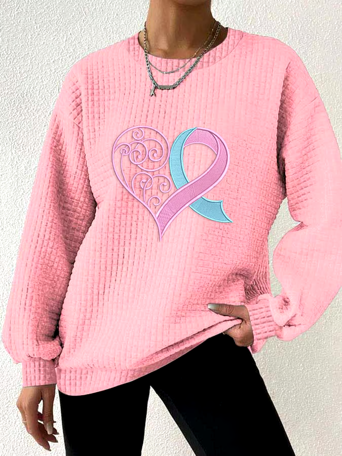 🎀Buy 3 get 12% off丨Women's Pink Heart Checkered Sweatshirt 🎀Buy 3 get 12% off丨Women's Pink Heart Checkered Sweatshirt