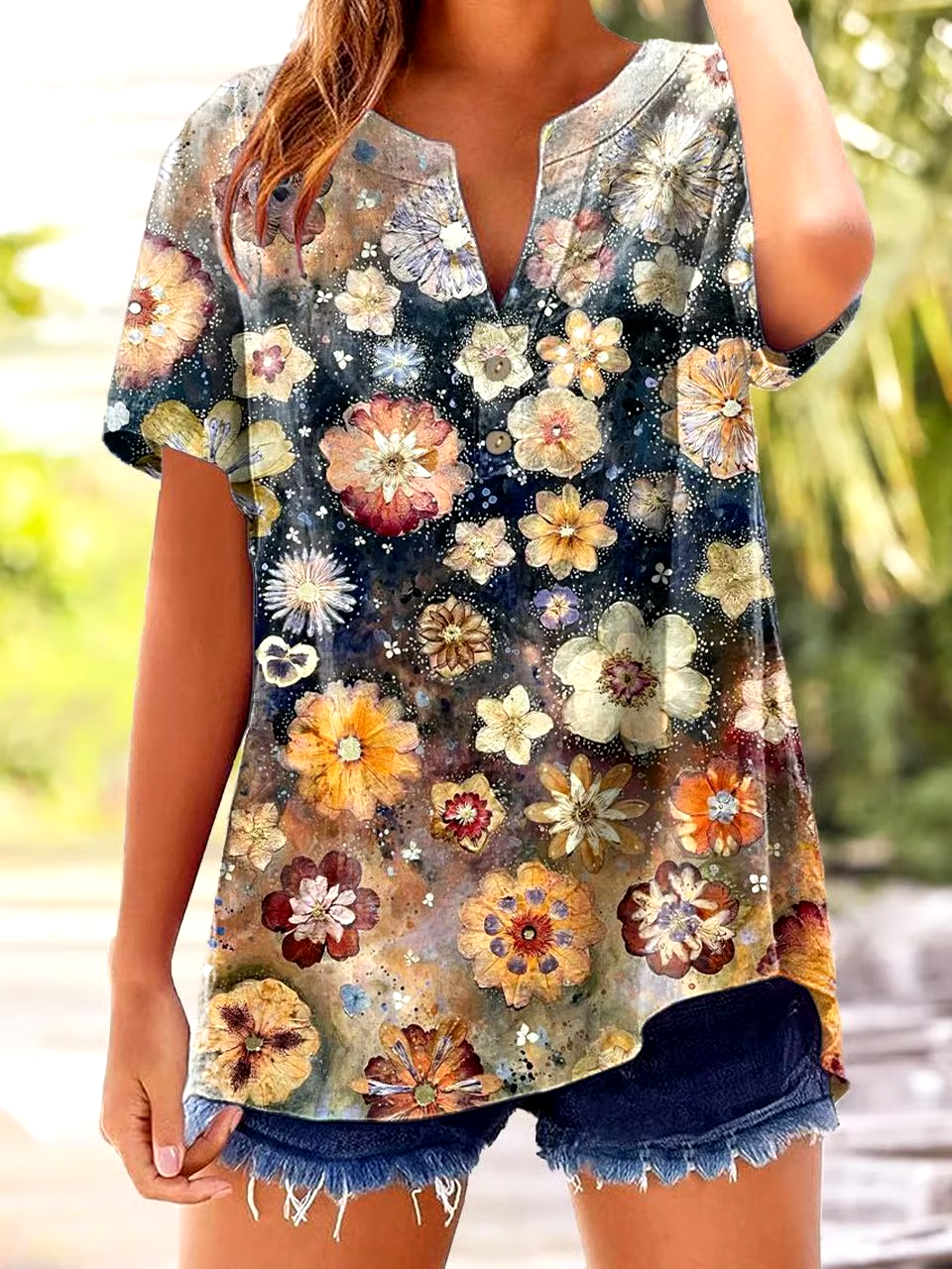 🌸Buy 3 get 12% off丨Women's Retro Casual Floral Cotton and Linen Top