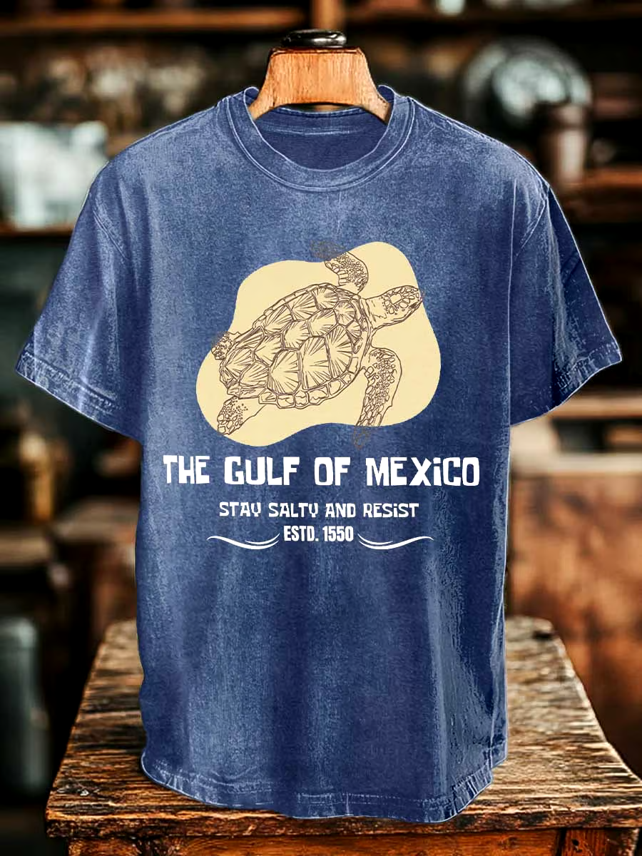 🌊Buy 3 get 12% off丨Men's Gulf Of Mexico Print T-shirt