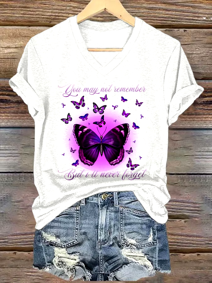 💜Buy 3 get 12% off丨Women's You May Not Remember, But I Will Never Forget Printed Short-Sleeved T-Shirt 💜Buy 3 get 12% off丨Women's You May Not Remember, But I Will Never Forget Printed Short-Sleeved T-Shirt